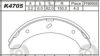 MITSUBISHI MZ981187 Brake Shoe Set